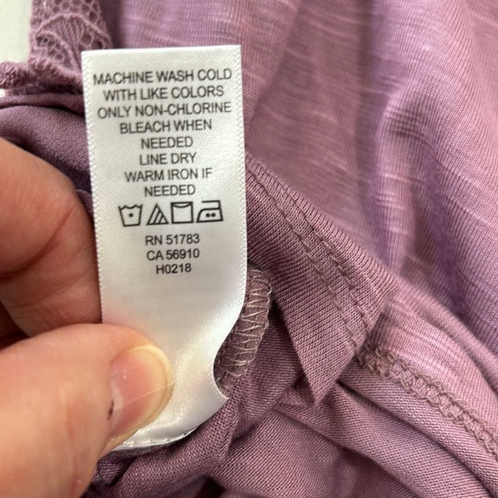 Maurice’s | Purple Pink Lace Women’s Tank Top Sleeveless Blouse Size S - Picture 14 of 15